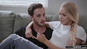 PURE TABOO Boyfriend Asks His Girlfriend to Seduce Her Stepmom for Threesome